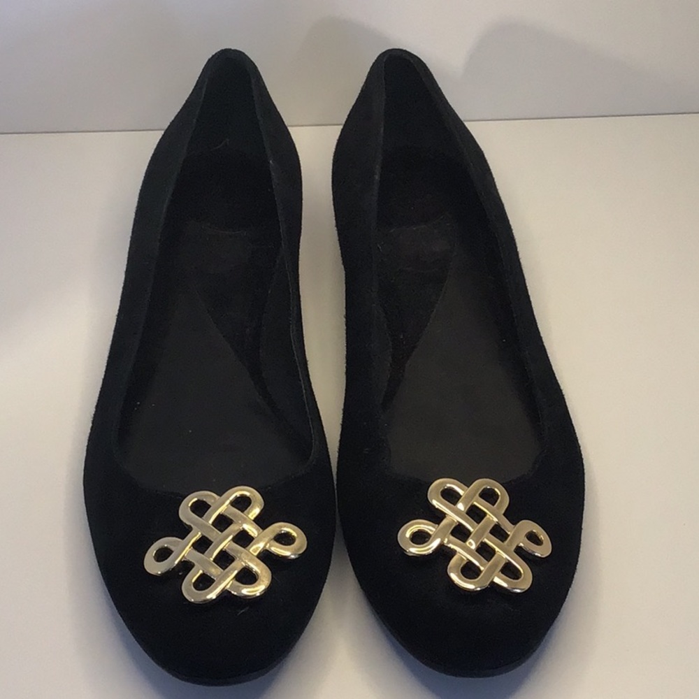 🌻 Diane Von Furstenberg Black Flats, 9.5